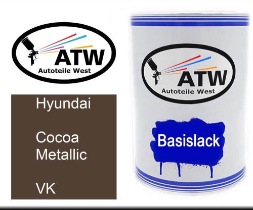 Hyundai, Cocoa Metallic, VK: 500ml Lackdose, von ATW Autoteile West.